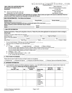 Fill Out Your Wisconsin Health Application Template