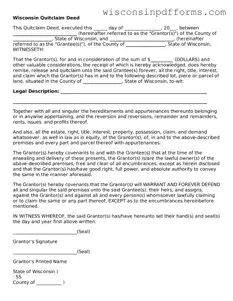Attorney-Approved Wisconsin Quitclaim Deed Document