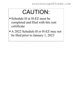 Fill Out Your Wisconsin Rent Certificate Template