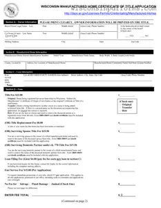 Fill Out Your Wisconsin Sbd 10687 Template