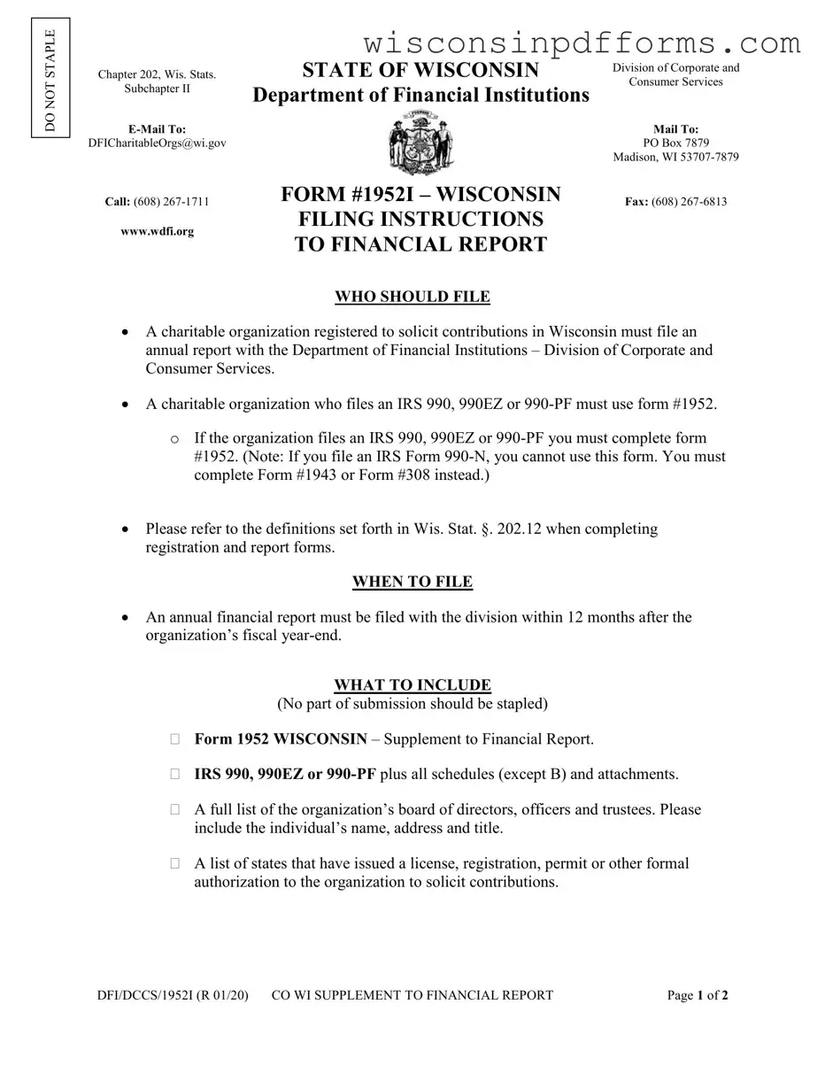 Fill Out Your Wisconsin Template